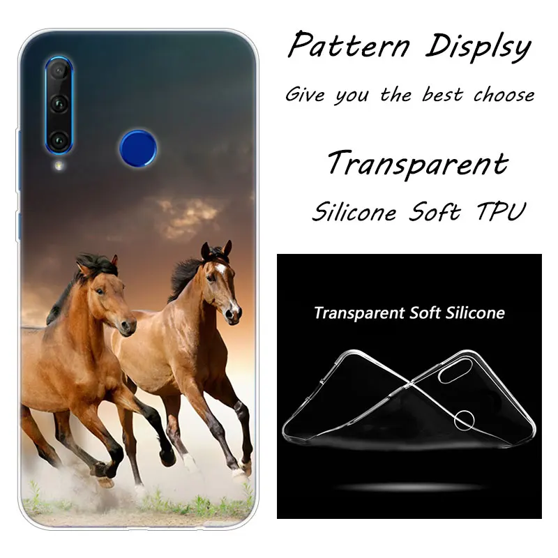 Мягкий силиконовый чехол для телефона Hot Horse Running для huawei Honor 20 20i 10 9 8 Lite 8X 8C 8A 8S 7S 7A Pro View 20 Модный чехол - Цвет: 002