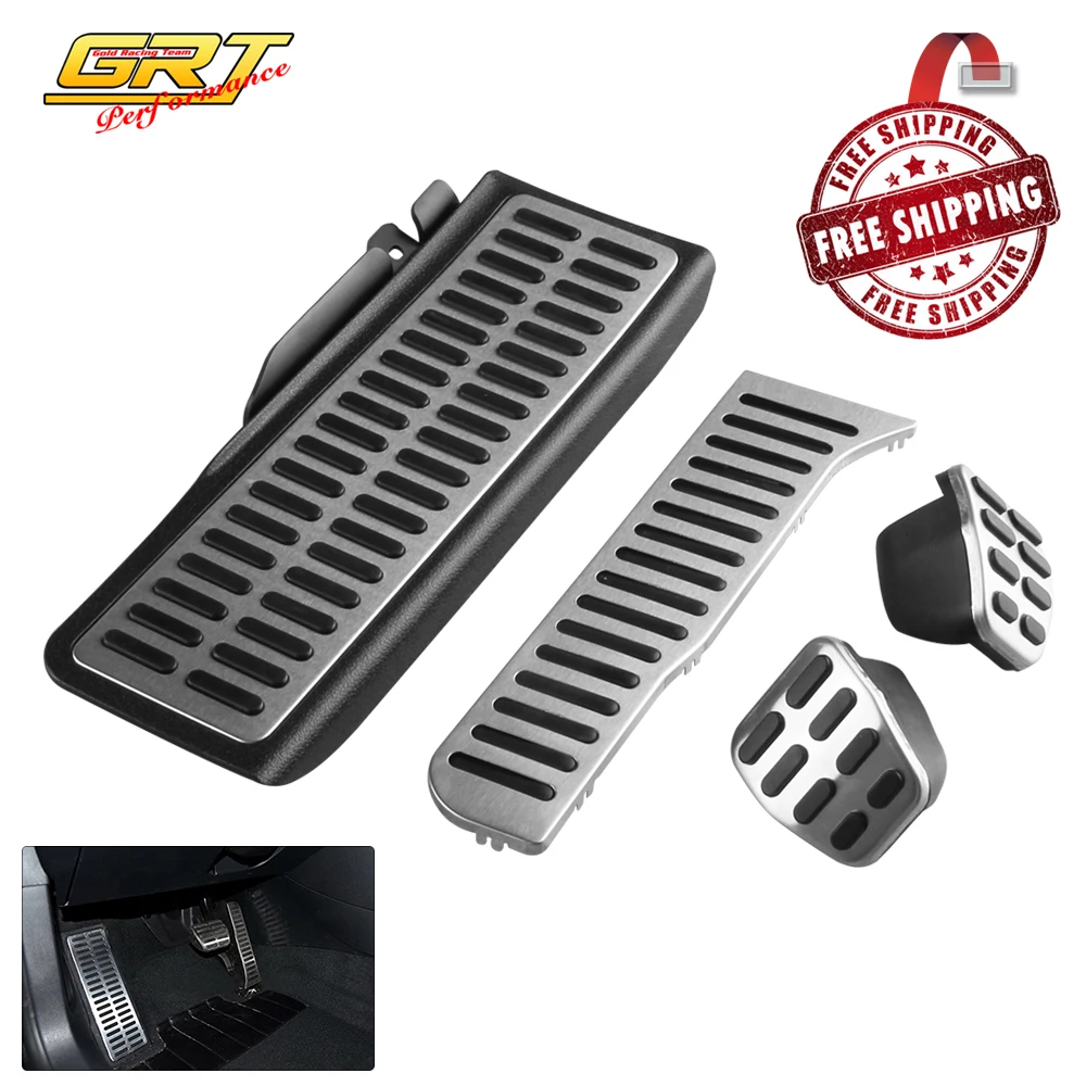 Stainless Car Accelerator Gas Brake Pedal Clutch Pedal For VW Volkswagen Jetta MK5 Golf 5 6