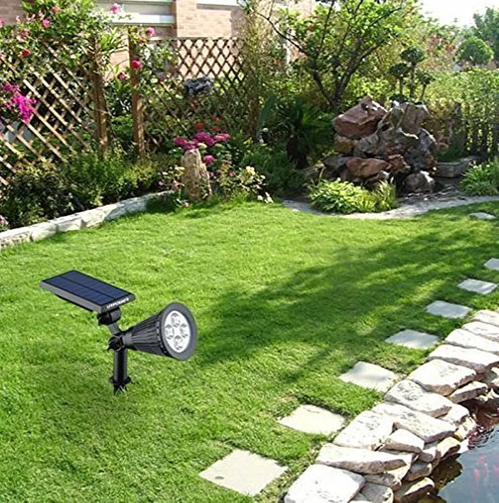 Água ao ar Ip65 à Prova T-sunrise Pacote Solar Powered Jardim Holofotes Super Brilhante Dwaterproof Livre Led Luz Azul Cor 2 10 T SUNRISE 2 pacote solar powered jardim