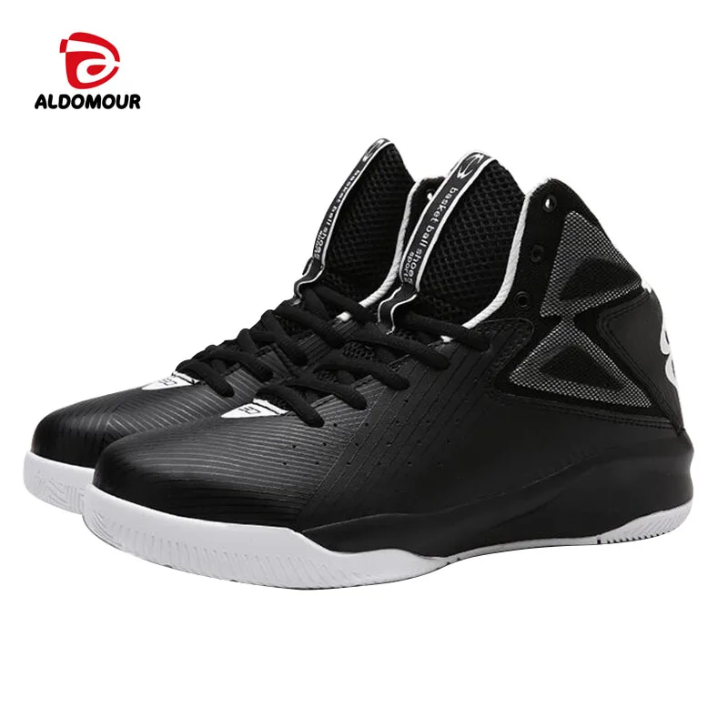 ALDOMOUR Cheap Basketball Shoes Men Bounse Technology Tuff Lace Up
