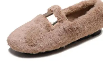 

2018 new Korean version of the wild one pedal lazy peas shoes round head comfortable flat cotton shoes.