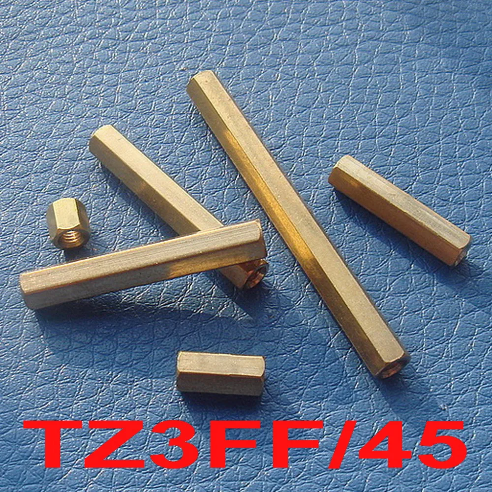 

( 25 pcs/lot ) 45mm PCB Spacer Hex Stand-Off Pillar, Female/Female.