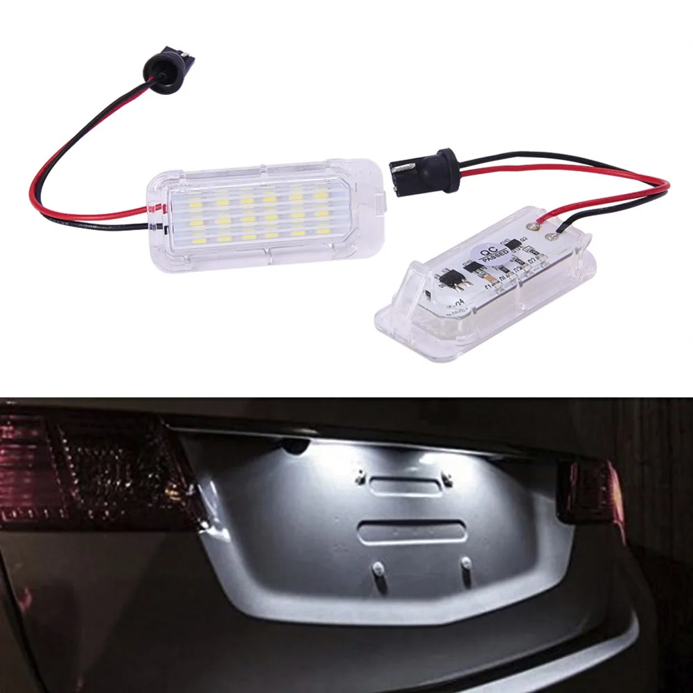 2pcs/set LED License Plate Lights 18 LEDs Car Light Automobile