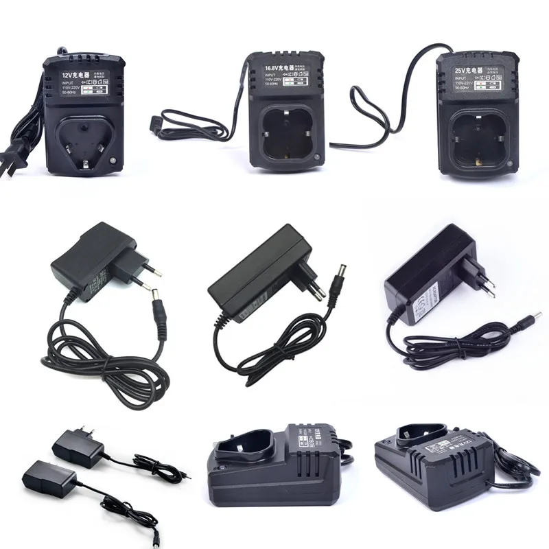 

12V 16.8V charger for Electric screwdriver Torque drill Home Diy 21V Cordless drill driver battery charger adapter EU/US Plug