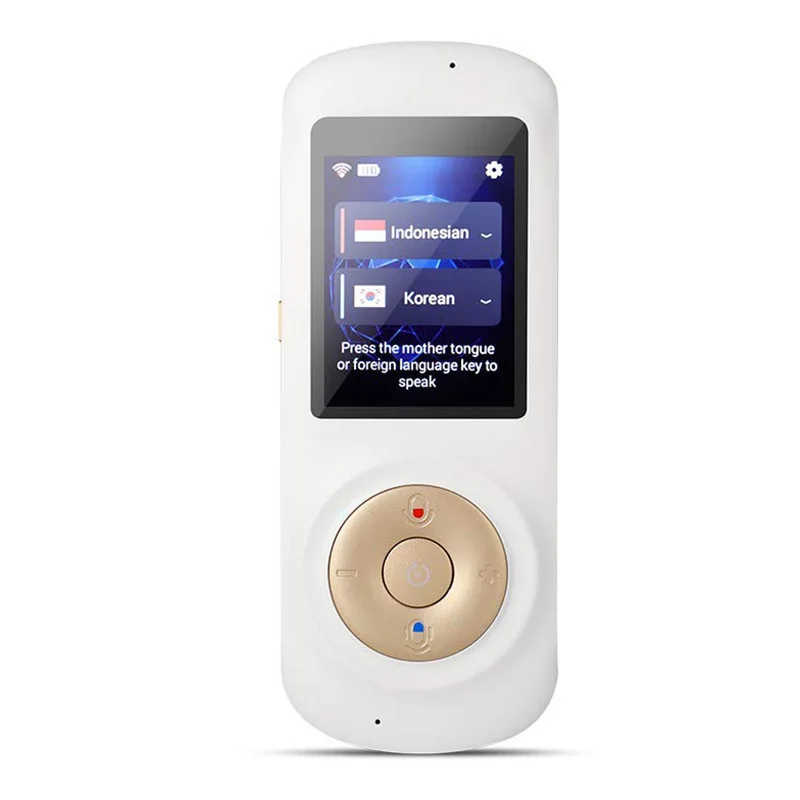 

Instant Voice Language Translator Device,Smart Two Way WiFi 2.4inch Touch-Screen Portable Translation for Learning Travel Busi