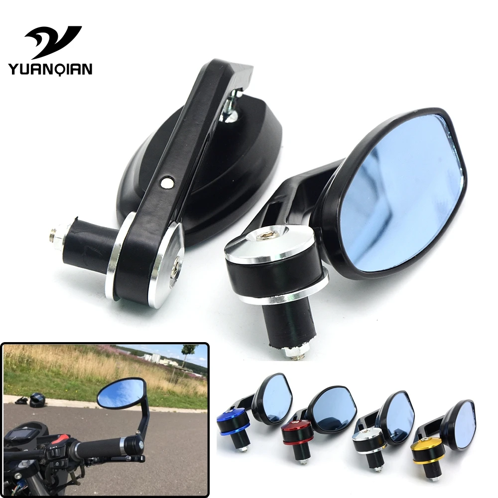 Motorcycle 7/8" 22mm handlebar end side rearview mirrors For SUZUKI GSXR600 GSXR750 GSXR1000 GSX-R 600 750 1000 1300