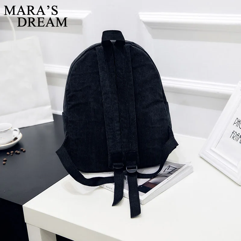Новый модный вельветовый женский рюкзак Mara's Dream сумка для девочек подростков на