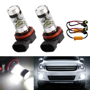 

2x Bright Error free H8 H11 LED Car projector Fog Light bulb No Error For Audi A3 A4 A5 S5 A6 Q5 Q7 TT