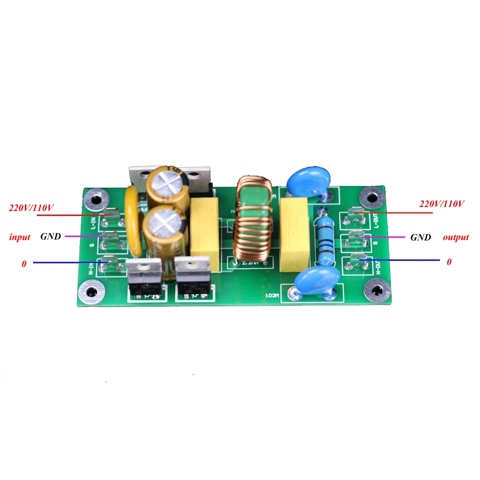 Lusya-10A-Two-stage-EMI-power-filter-Source-filter-Line-For-Speaker-Amplifier-AC220V-T0500 (3)
