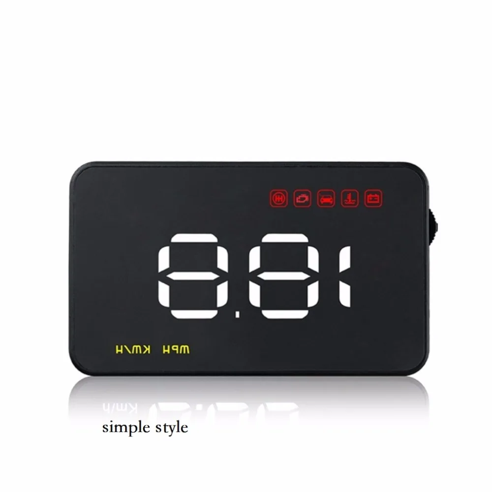 

LESHP Useful wireless Auto Car HUD Head Up Display ABS Light Sensor Digital Speeding Warning Alarm System HD OBD Car Hud