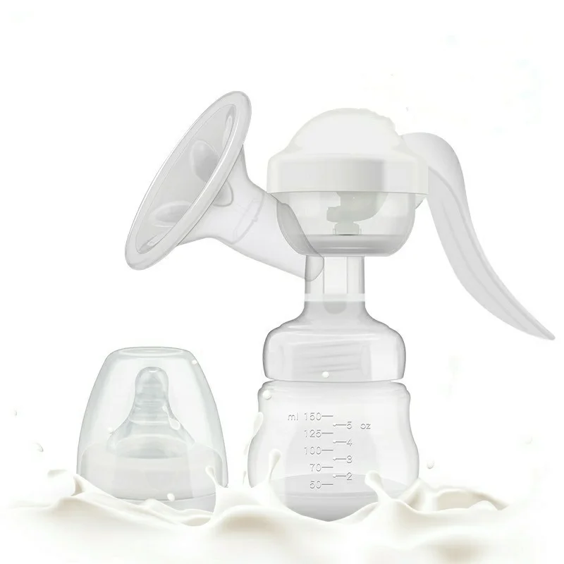Ручной насос для кормления грудью ручной, для грудного молока кремния BPA бесплатно с молочные бутылки соски функции молочные насосы в