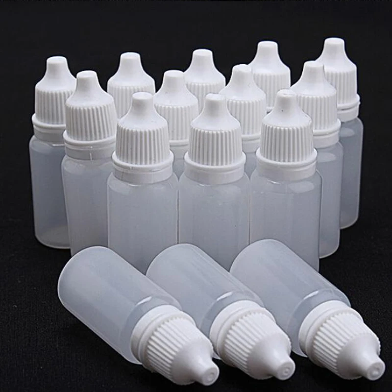 100pcs Empty Oil bottle needle bottle Plastic Dropper Bottle Empty E