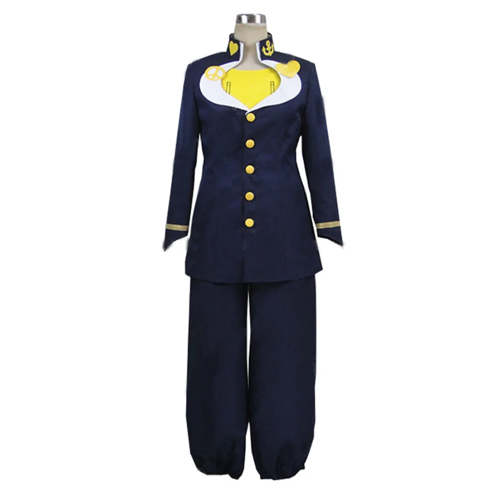 JoJo/'s Bizarre Adventure Josuke Higashikata Cosplay Costume Outfit Suit Uniform