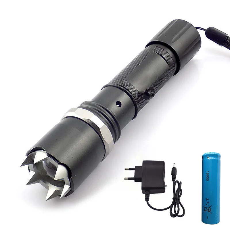 Q5 Flashlight Zoomable Torch Self Defense Led Flash Light Outdoor