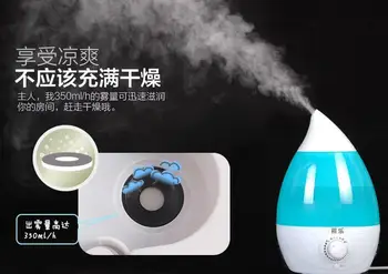 

2pcs/lot air cleaning Ultrasonic Cool Mist Aroma Humidifier Home office mini humidifier mute with Night Light oil aroma diffuser