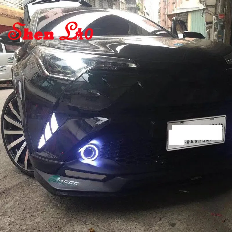 Shenlao для Toyota CHR C-HR 2017 2018 светодиодный DRL дневного света дневной Противотуманные