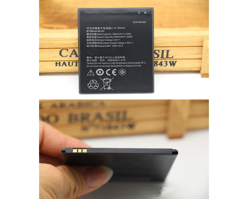 ISUNOO BL243 BL 243 Аккумулятор для Lenovo K3 Note K50 T5 A7000 A5500 A5600 A7600 3000 мАч батареи|Аккумуляторы
