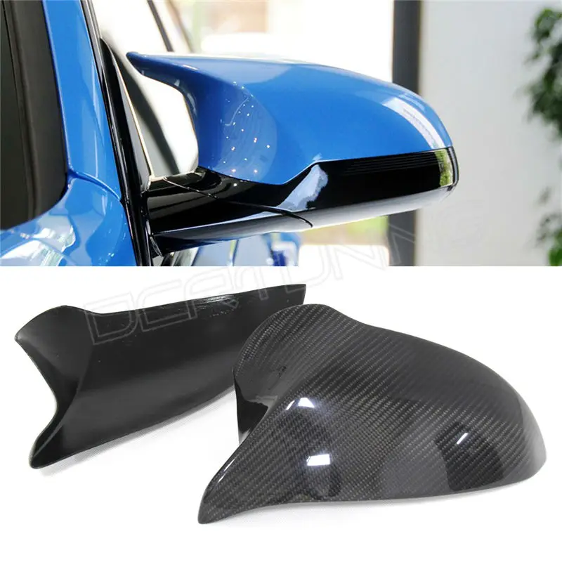 

For BMW F80 M3 F82 F83 M4 2014 2015 2016-on Add on Style & Replacement Style Carbon Fiber Rear View Mirror Cover Only LHD