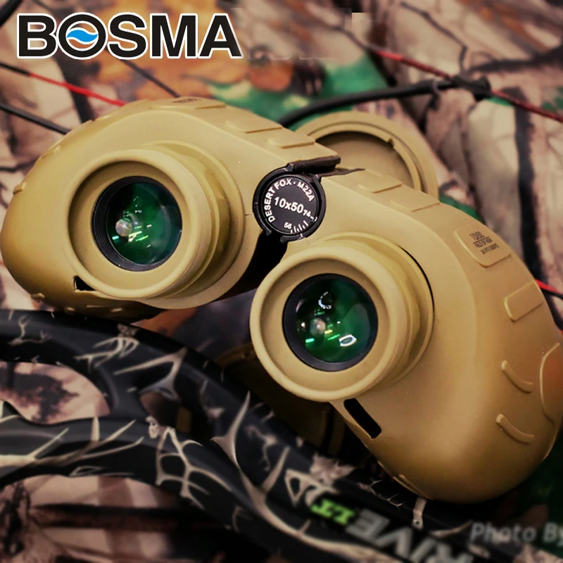 BOSMA Desert Fox 10x50 HD FMC Высокая мощность специальные тактические IPX8 водонепроницаемые