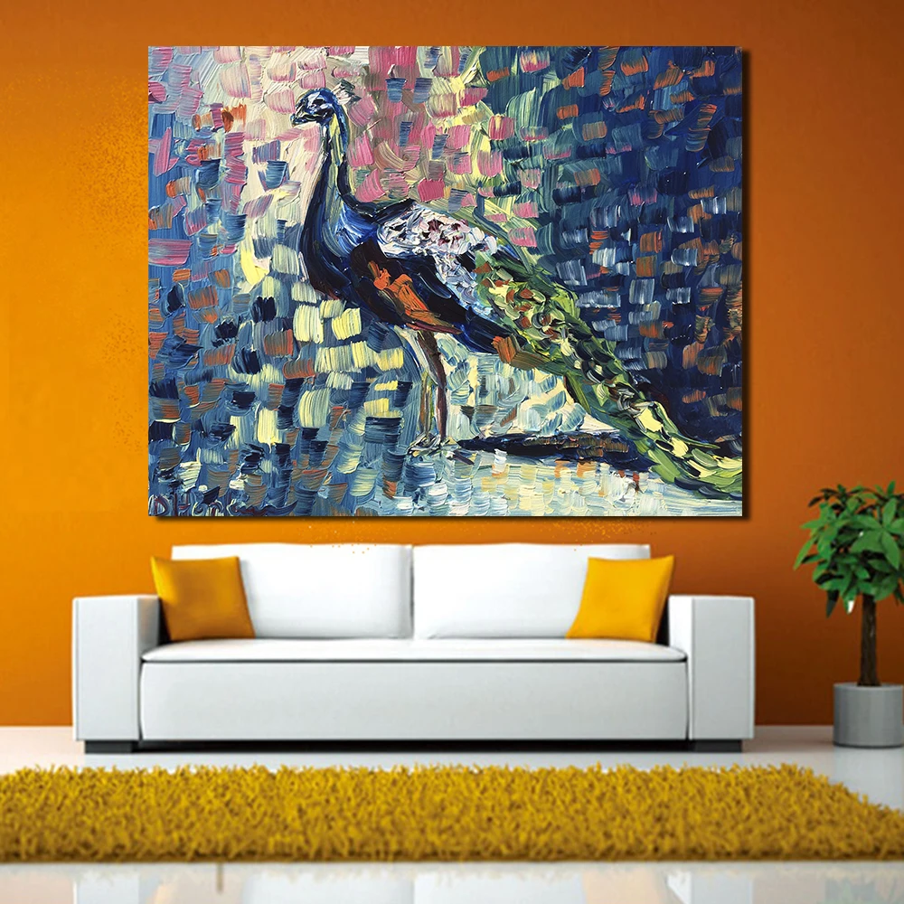 Q303Ccolorful peacock-3