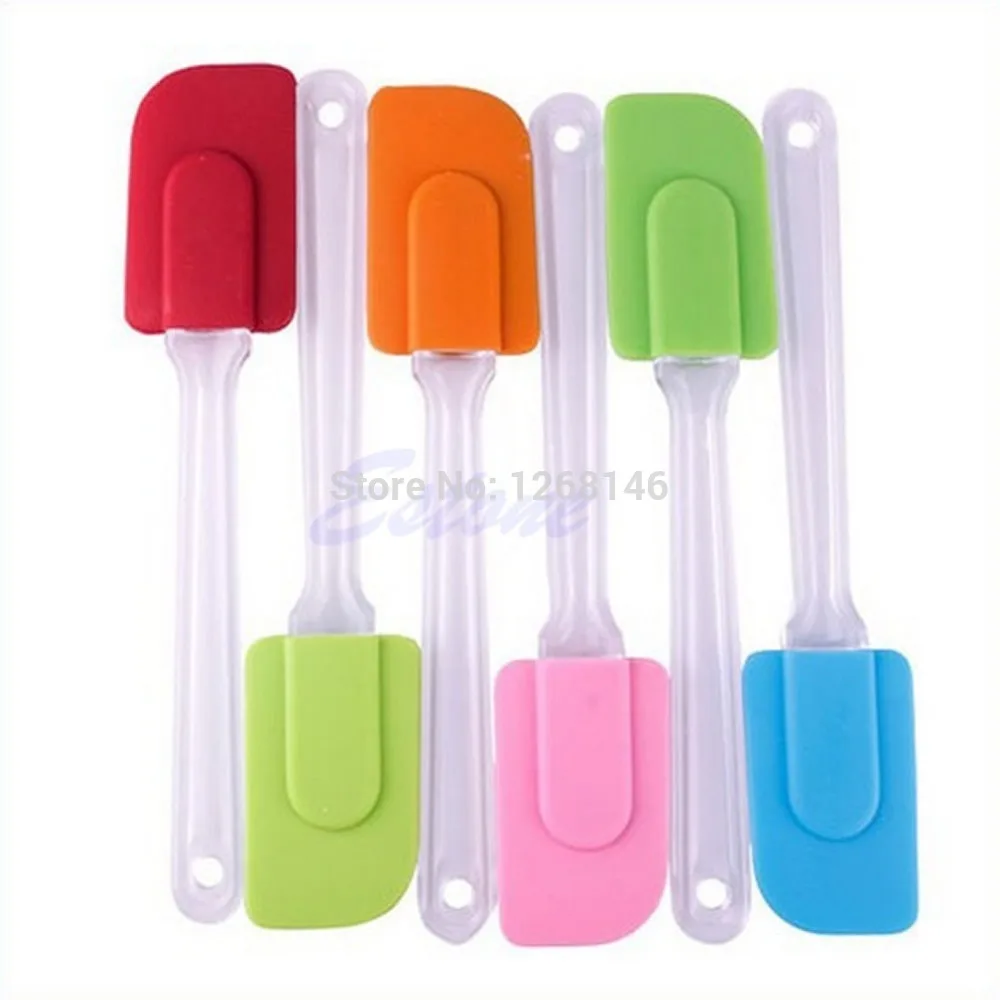 

1Pc Kitchen Silicone Cake Spatula Mixing Scraper Brush Butter Utensil Tool