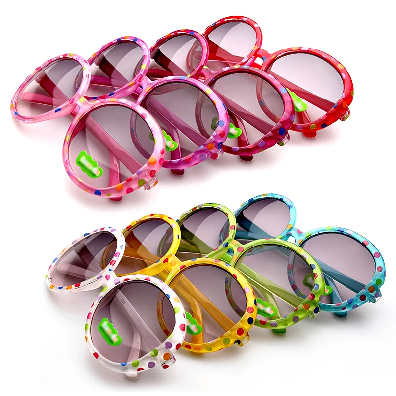 2017 Kids Sunglasses Pretty Fashion Candy Colorful Circle Children Sun