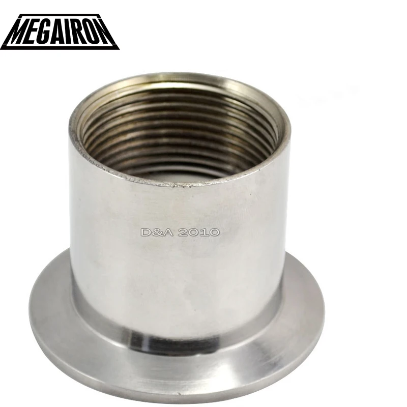 Санитарная Женская Резьбовая труба MEGAIRON 1 1/4 дюйма DN32 из нержавеющей стали SS316