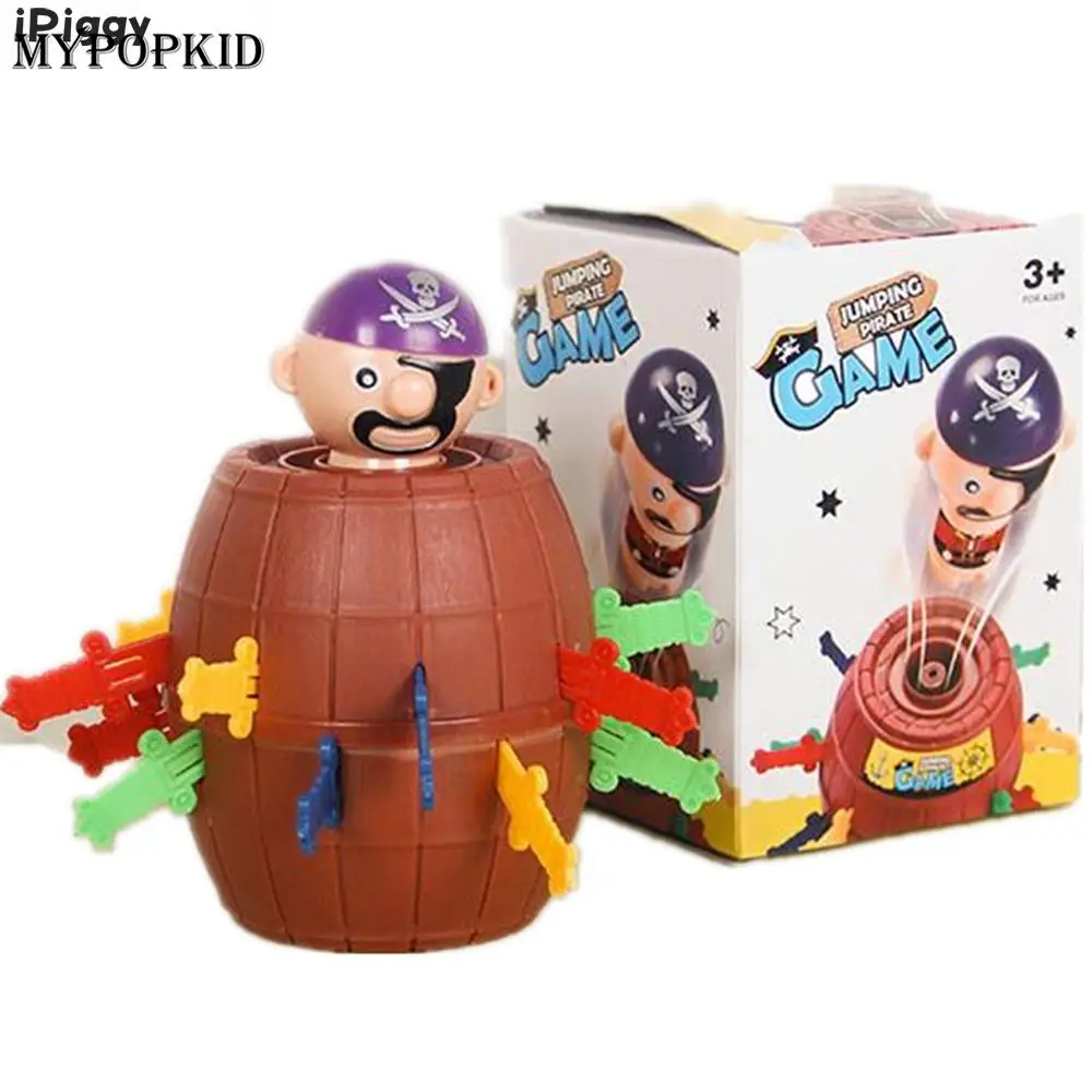 iPiggy Toy Fun Trick Toy Novelty Tricky Pirate Barrel Game For Kids And Adults Lucky Stab Pop Up