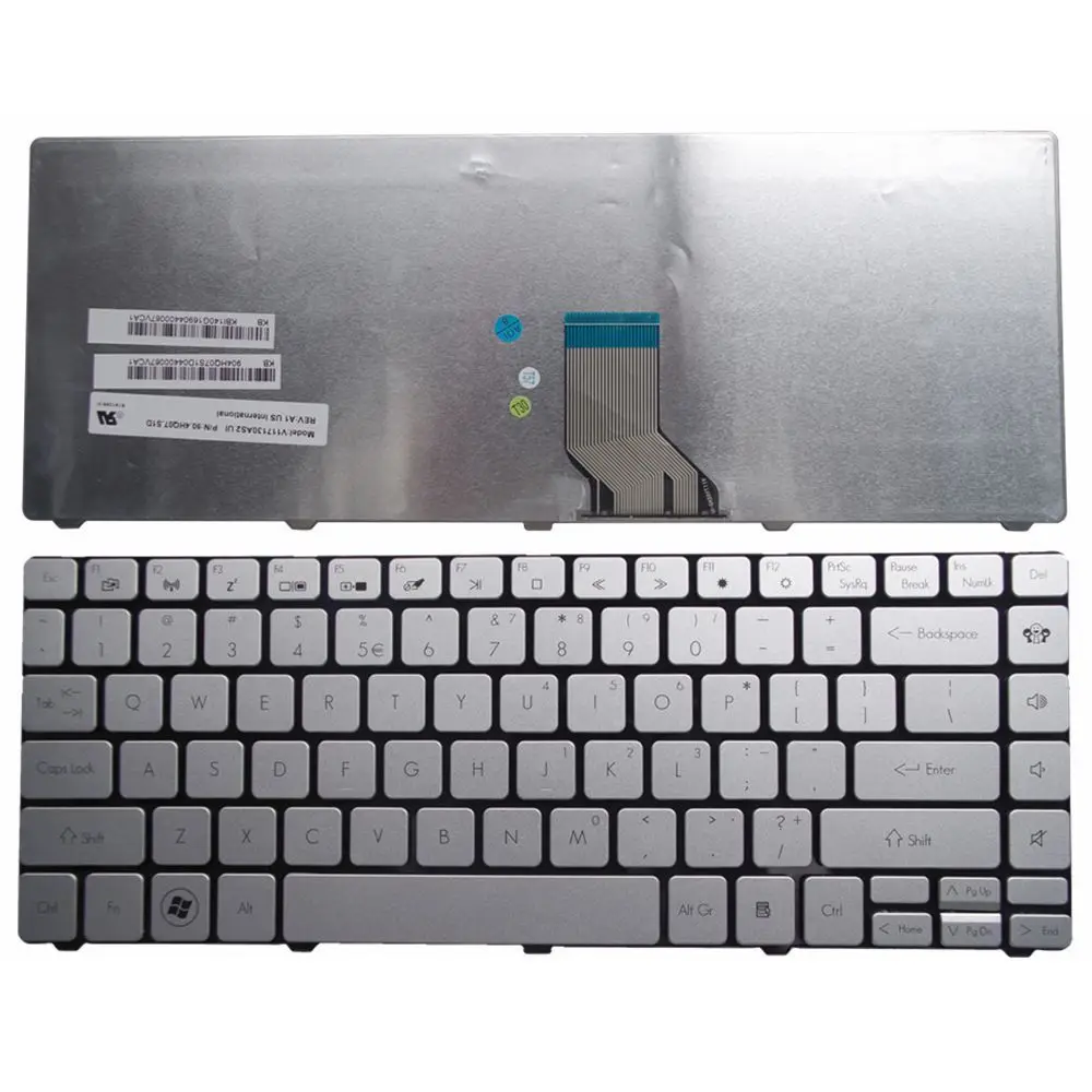 Buy US Silvery New English Laptop Keyboard For Gateway EC3806c ID43A03 ID49C17