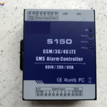 GSM 3g 4G cellular RTU SMS сигнализация контроллер реле промышленная IoT система мониторинга встроенный Контролер S150 8DIN 2 реле
