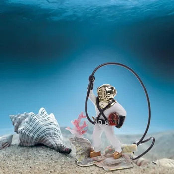 

Aquarium Fish Tank Sea Treasure Diver Hunter Air Action Ornament Decoration Gift