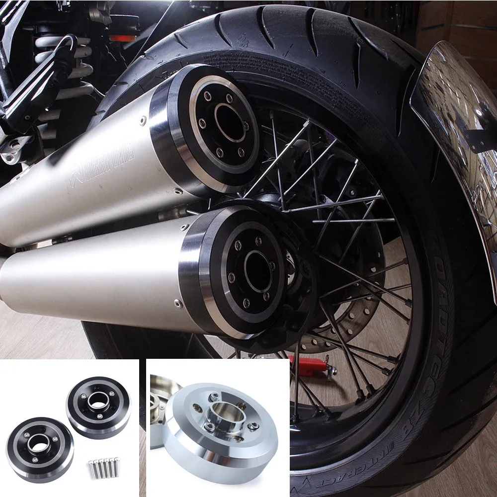 CNC Aluminum Exhaust Muffler Tip Tail Cover Exhaust CAP for 2014 2016