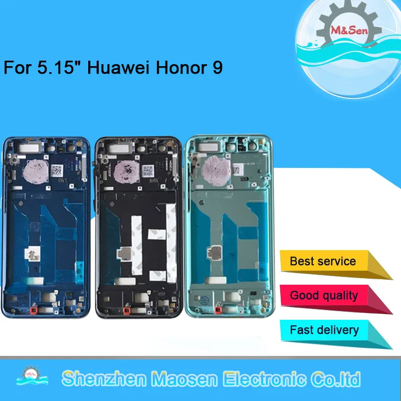 M &amp Sen 5 15 &quotдля Huawei Honor 9 передняя рамка/средняя рамка корпус с боковыми клавишами