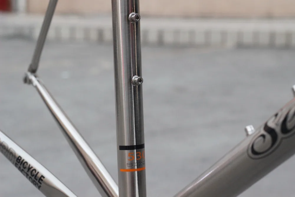 Cheap SEABORAD Reynolds 725 Steel Frame Heat Treatment Welding Fork Caliper Brake Road Bike 700C Classic Chrome Frameset Silver 11 Cheap SEABORAD Reynolds 725 Steel Frame Heat Treatment Welding Fork Caliper Brake Road Bike 700C Classic Chrome Frameset Silver 11