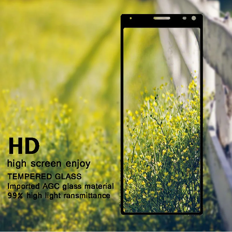 Protective-glass-on-for-Sony-Xperia-10-plus-screen-protector-9H-10plus-tempered-glas-full-cover