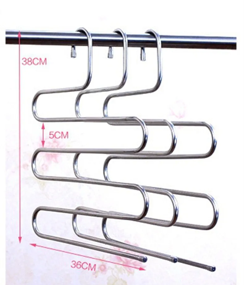 И многофункциональный нержавеющей стали вешалка s брюки типа вешалка для полотенец, ванная комната шарф Вешалка