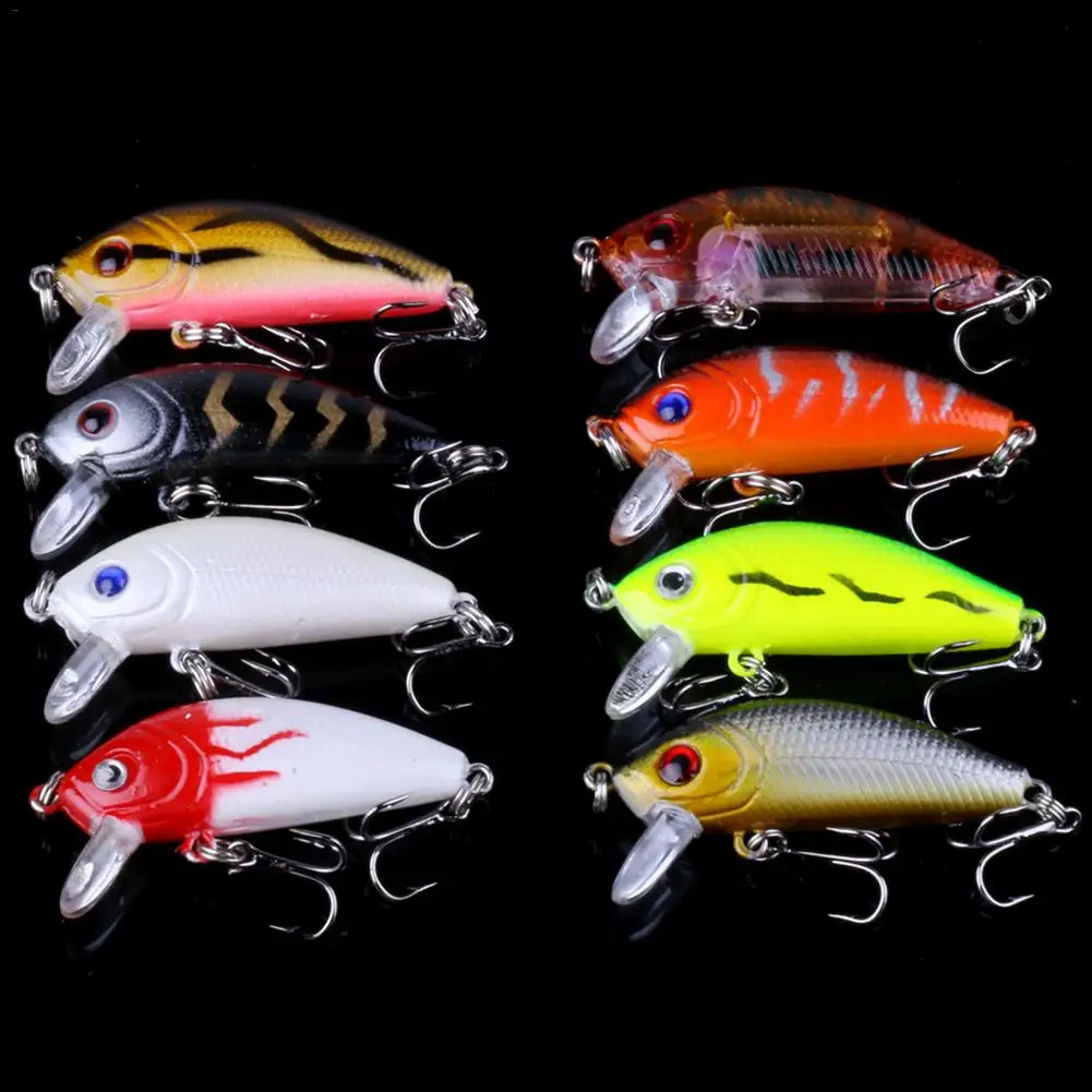 56 шт. рыболовные приманки комплект смешанные Minnow Лот блесна приманка воблер