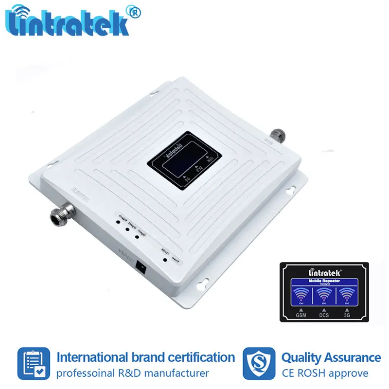 

Lintratek 2G 3G 4G Cellular Booster 900 2100 1800mhz LCD Display Tri Band Cell Phone GSM 2100 LTE 1800 Repeater Amplifier #6