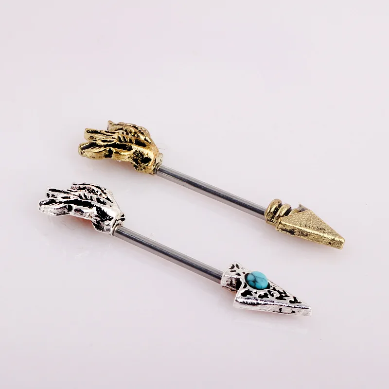 Piercing téton barbell lance