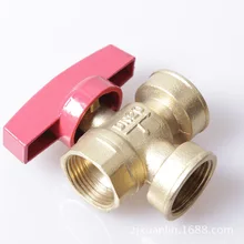 Массовое производство внутреннего клапана управления резьбой медный Трехходовой регулирующий клапан доступный ручной трехходовой клапан управления