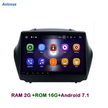 Aoluoya RAM2G Android 7.1 CAR DVD GPS Player For Hyundai IX35 IX 35 2009-2015 Radio GPS Navigation audio multimedia head unit 3G