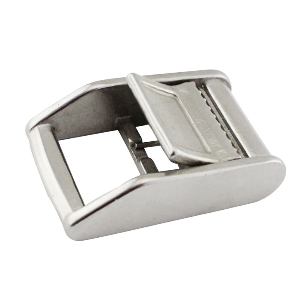 1'Stainless Steel Cam Flap Buckle for 25mm Width Tie Down Luggage Cargo Load Lash Strap Silver