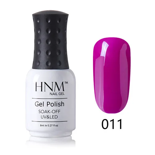 HNM лак для ногтей 8 мл, геллак, УФ светодиодная лампа, замачивается, розовая, фиолетовая, серая серия, штамповочная краска, лак для ногтей, Полупостоянный Гибридный лак - Цвет: PP011