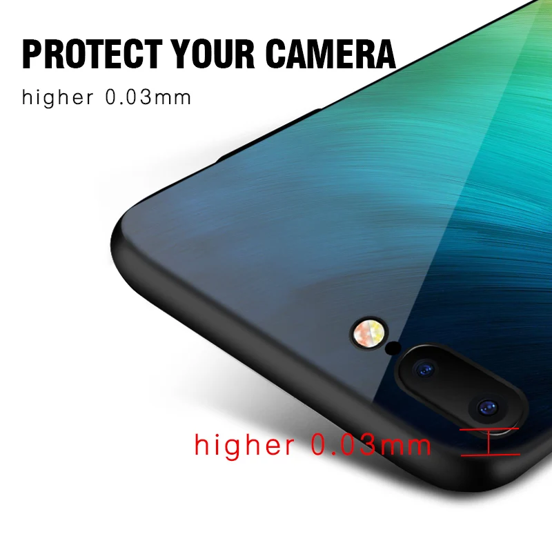 Телефонные чехлы IIOZO из закаленного стекла для iPhone 7 8 plus чехол с естественным