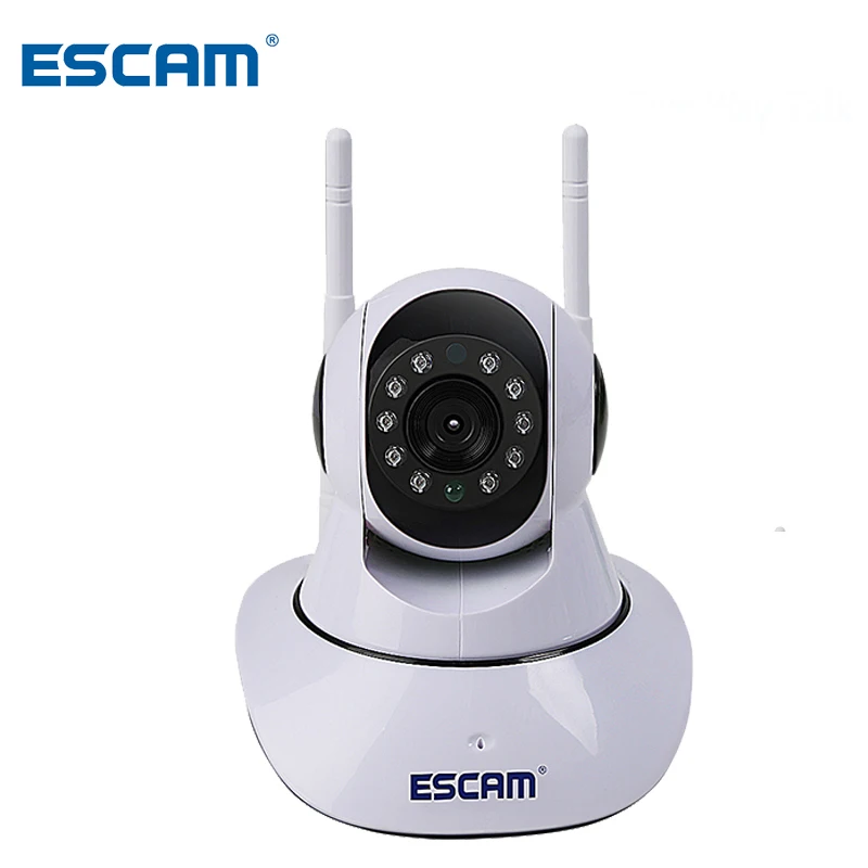 

ESCAM G02 Dual Antenna 720P Pan/Tilt WiFi IP IR 10 LED Night Vision Camera Support ONVIF Max Up to 128GB Video Monitor IP Camera