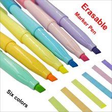 6 цветов художественный маркер стираемая гелевая ручка кисти принадлежности для рисования манга анимационная живопись Цветные Милые Ручки для студенческой школы