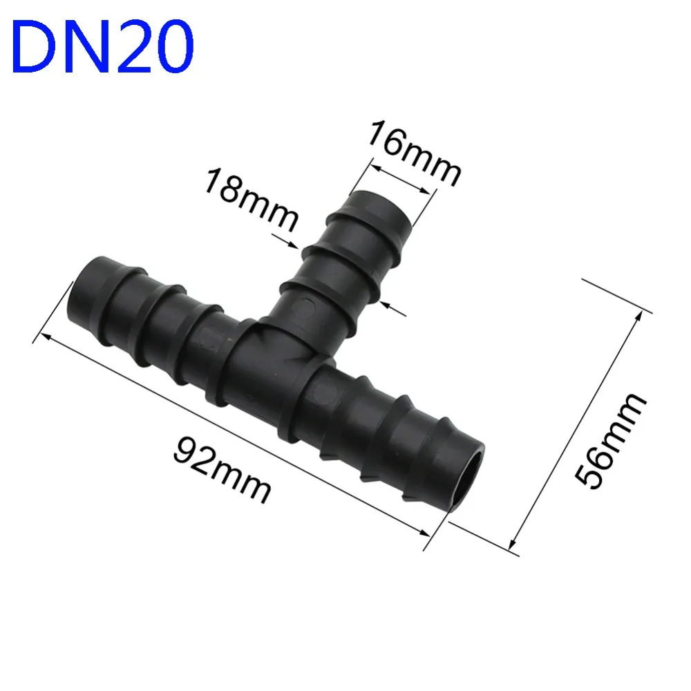 10 шт. DN16 DN20 Трехходовой колючий садовый водяной коннектор садовый оросительный шланг тройник садовый сельскохозяйственный аксессуары для орошения