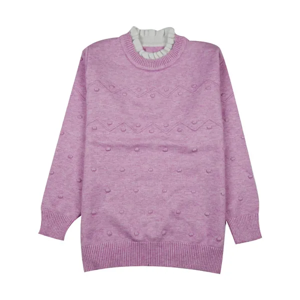 DapChild Brand Sweater Cotton Knitted For Girls trui meisjes Long Sleeve Knitted Kids Clothes Autumn Princess O-Neck Sweaters