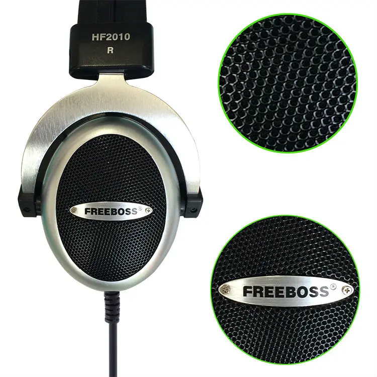 FREEBOSS HF2010 Hi-Fi наушники полуоткрытые Накладные наушники 3,5 6,3 разъем регулируемый и светильник вес оголовье hifi гарнитура наушники