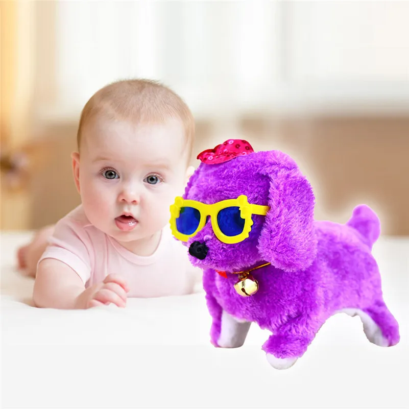 

New Items 2018 New Pink Robotic Cute Electronic Walking Pet Dog Puppy Kids Toy With Music Light For Kids Birthday Gift B2